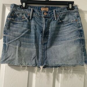 Mother Denim Mini Skirt - The Big Mini A Line Size 26